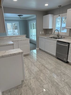 Interior, Kitchen, Pendant Lights, Recessed Lighting