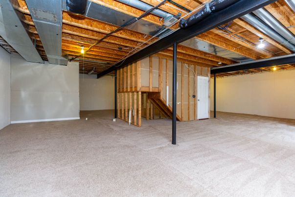 Empty room, Interior, Wooden Beams