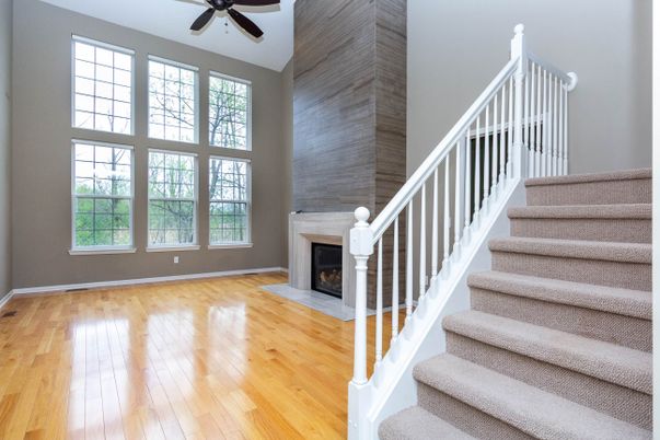 Fireplace, Interior, Wood Texture Flooring