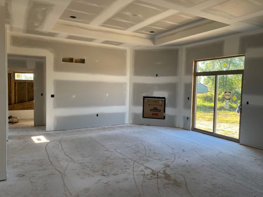 Empty room, Fireplace, Interior, Recessed Lighting