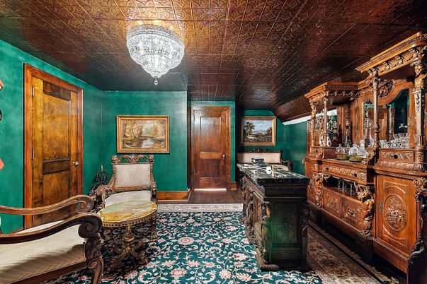 Chandelier, Interior, Wood Texture Flooring