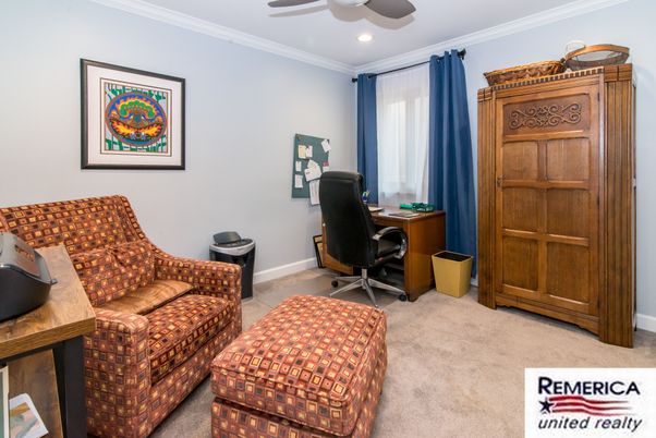 Home Office, Interior, Recessed Lighting