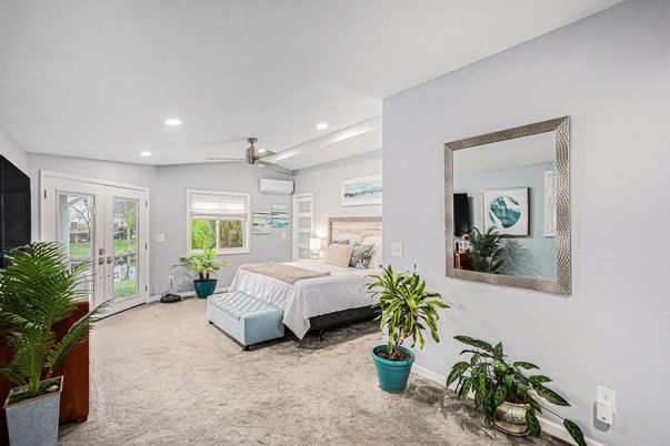 Bedroom, Interior, Recessed Lighting