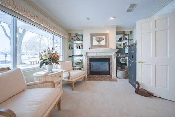 Fireplace, Interior, Recessed Lighting