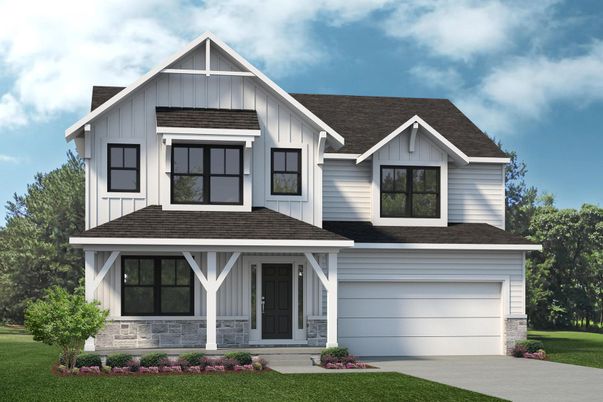 Attached, Exterior, Facade, Farmhouse