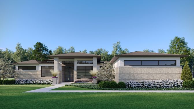 Backyard, Detached Garage, Exterior, Facade, Modern