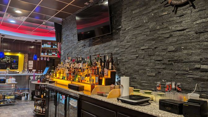 Interior, Recessed Lighting, Stone Walls