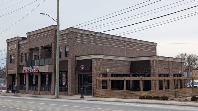 Exterior, Facade, Brick Facade, Highrise
