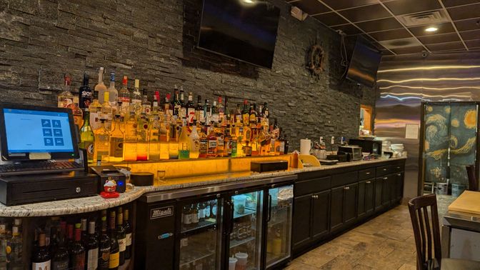 Interior, Recessed Lighting, Stone Walls