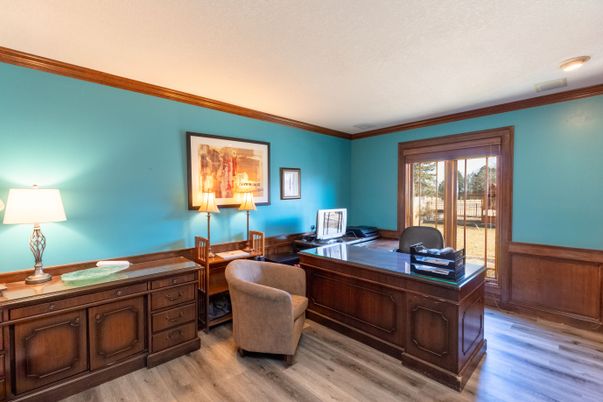 Home Office, Interior, Wood Texture Flooring