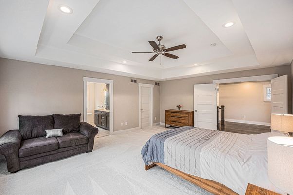 Bedroom, Interior, Recessed Lighting