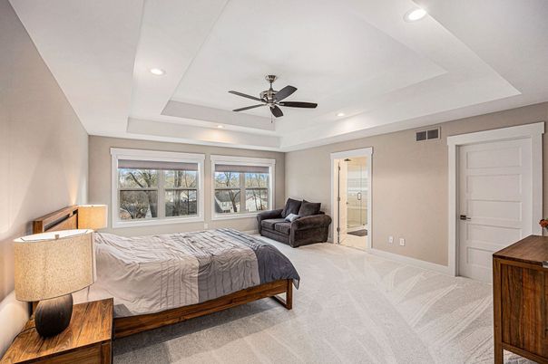 Bedroom, Interior, Recessed Lighting