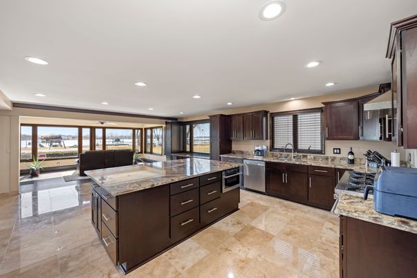Interior, Kitchen, Living room, Recessed Lighting, Stainless Steel Appliances