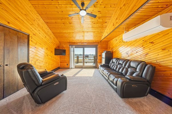 Home Theatre Room, Interior, Living room, Wooden Ceilings, Wooden Walls
