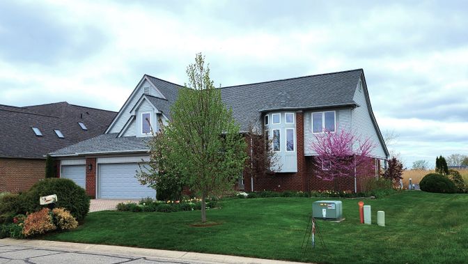Attached, Exterior, Facade, Brick Facade, Cape Cod