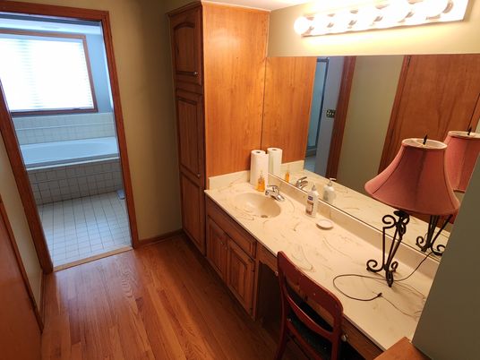 Bathroom, Interior, Wood Texture Flooring