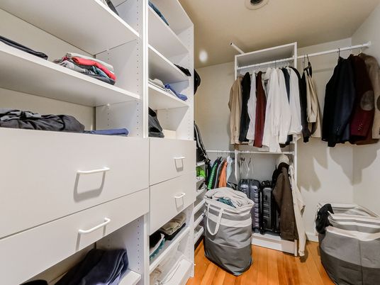 Interior, Walk-in Closets, Wood Texture Flooring