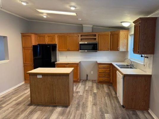 Interior, Kitchen, Wood Texture Flooring