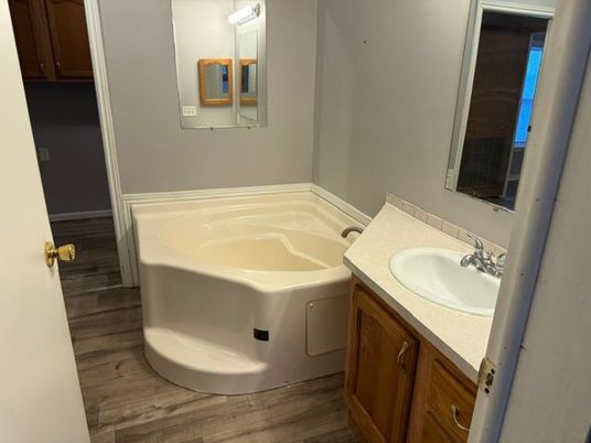 Bathroom, Interior, Wood Texture Flooring