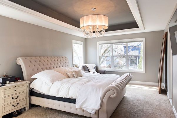 Bedroom, Chandelier, Interior