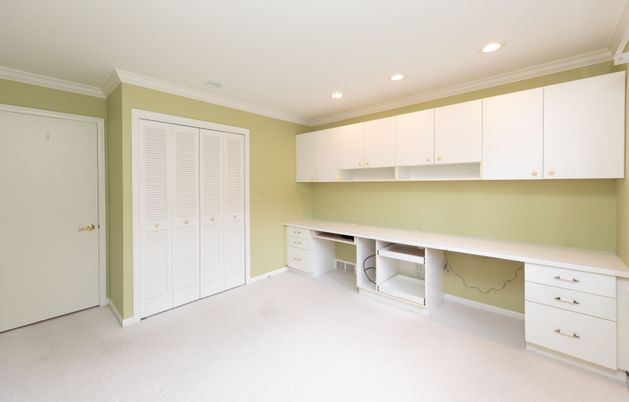 Home Office, Interior, Recessed Lighting