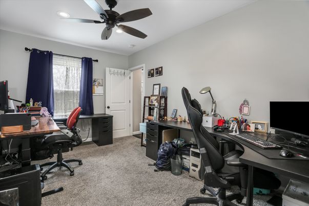 Home Office, Interior, Recessed Lighting