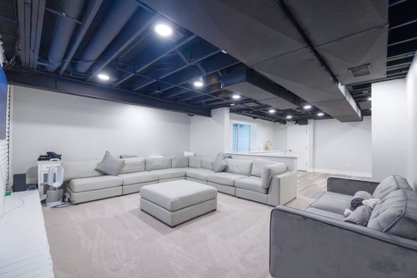 Interior, Living room, Recessed Lighting