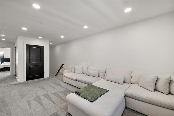 Interior, Living room, Recessed Lighting
