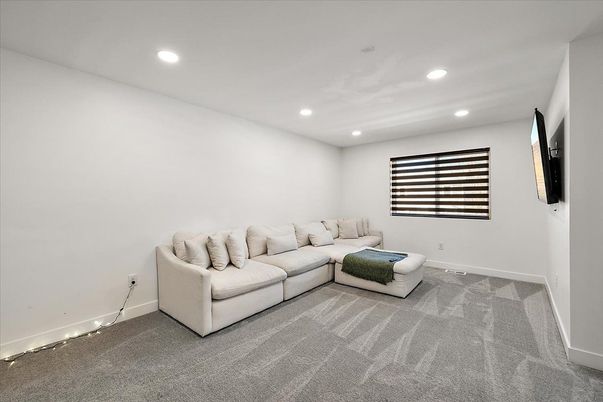 Interior, Living room, Recessed Lighting