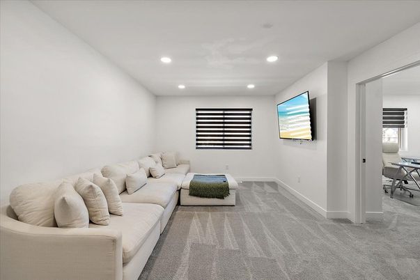 Interior, Living room, Recessed Lighting