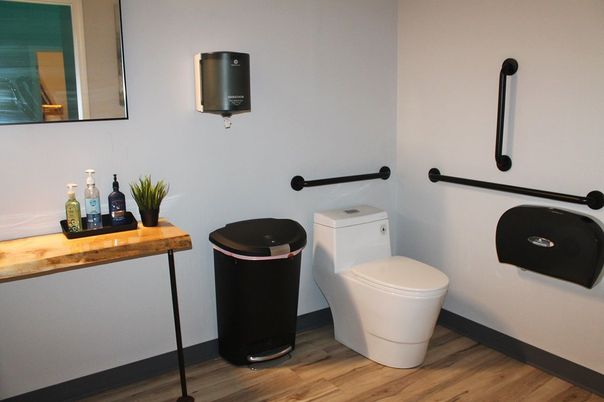 Bathroom, Interior, Wood Texture Flooring