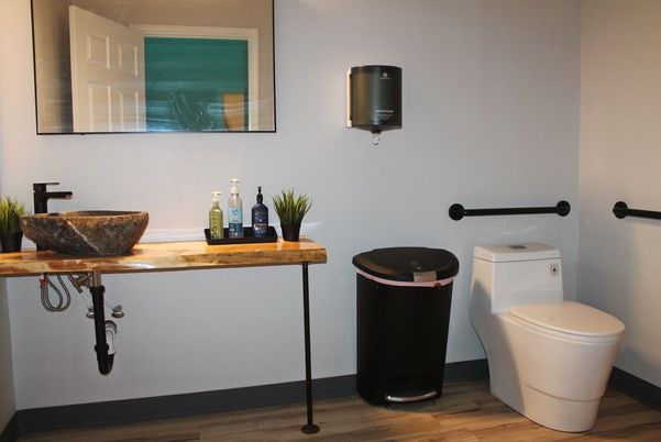 Bathroom, Interior, Wood Texture Flooring
