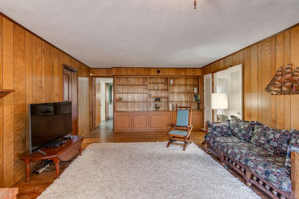 Interior, Living room, Wood Texture Flooring, Wooden Walls