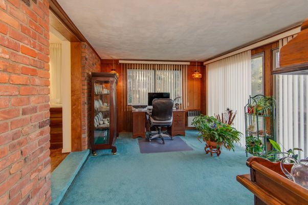 Home Office, Interior, Stone Walls