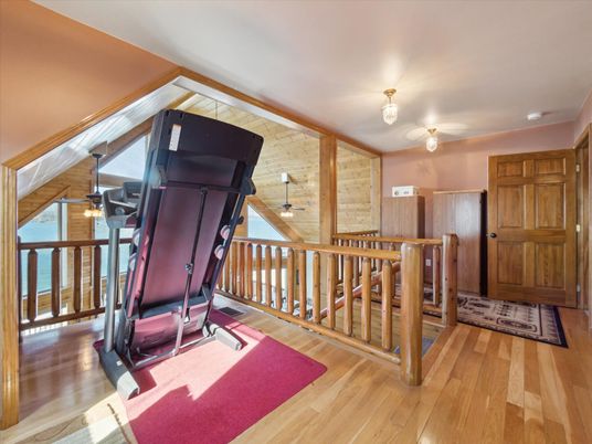 Fitness Equipment, Interior, Wood Texture Flooring