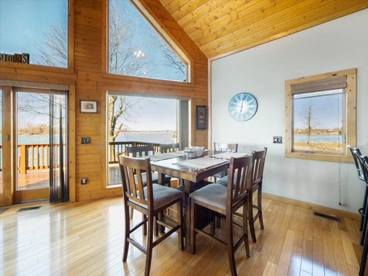 Dining room, Interior, Wooden Ceilings, Wood Texture Flooring, Wooden Walls