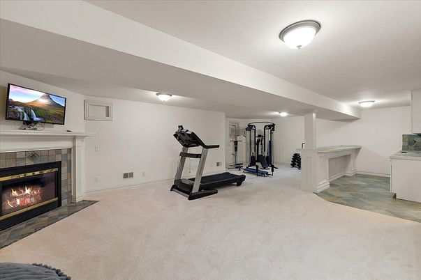 Fireplace, Fitness Equipment, Interior