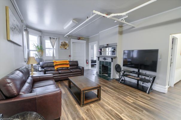 Fireplace, Interior, Living room, Wood Texture Flooring
