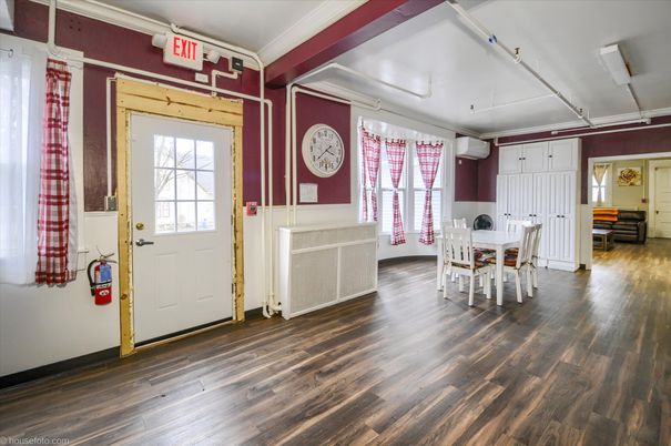 Dining room, Interior, Wood Texture Flooring