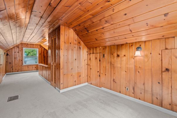Empty room, Interior, Wooden Ceilings, Wooden Walls