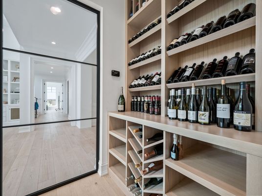 Interior, Recessed Lighting, Wine Storage, Wood Texture Flooring