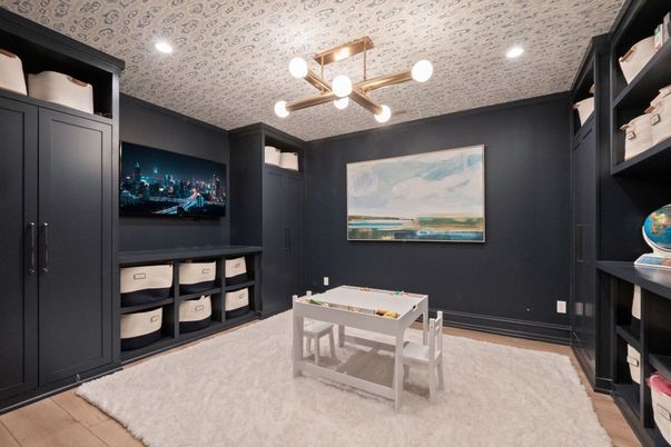 Game Room, Interior, Pendant Lights, Recessed Lighting