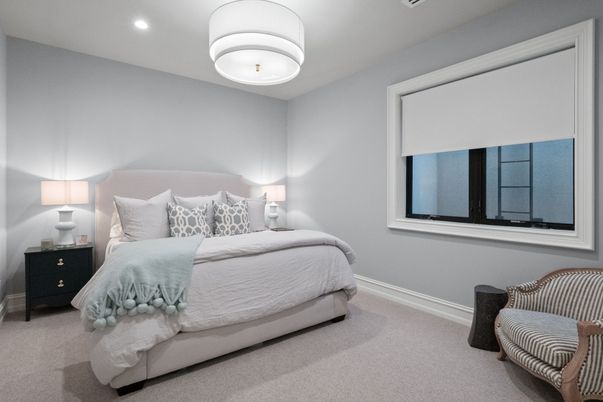 Bedroom, Interior, Recessed Lighting