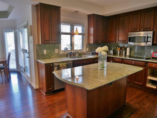 Interior, Kitchen, Wood Texture Flooring