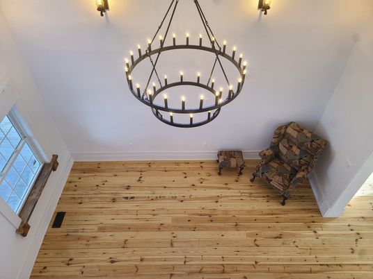 Interior, Pendant Lights, Wood Texture Flooring