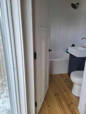 Bathroom, Interior, Wood Texture Flooring