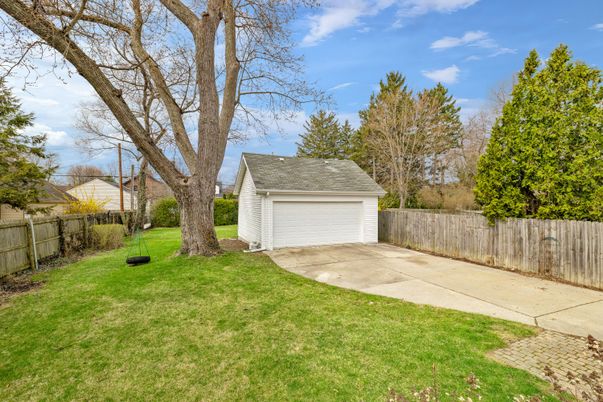 Backyard, Detached Garage, Exterior