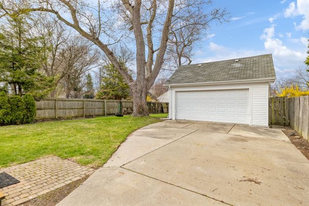 Backyard, Detached Garage, Exterior