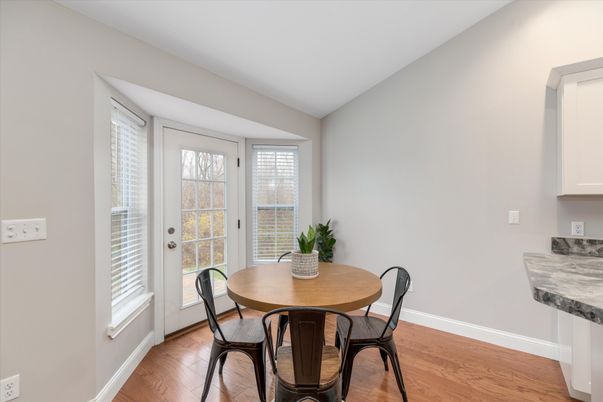 Dining room, Interior, Wood Texture Flooring