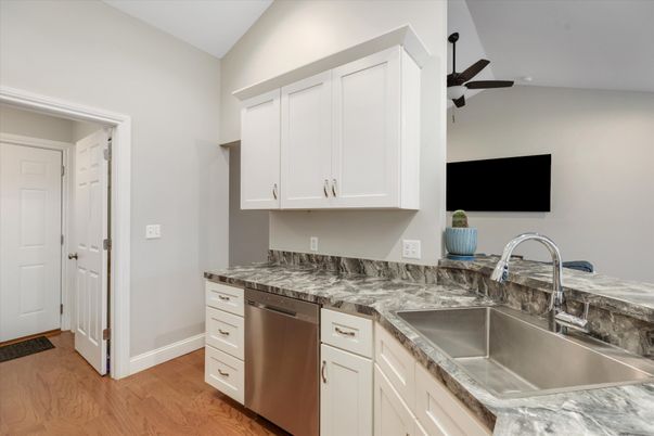 Interior, Kitchen, Wood Texture Flooring